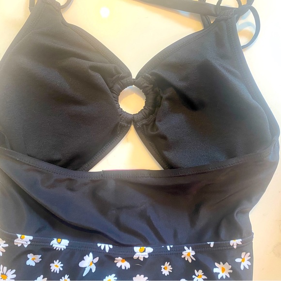 ACX daisy one piece halter cut out bathing suit - Picture 5 of 5